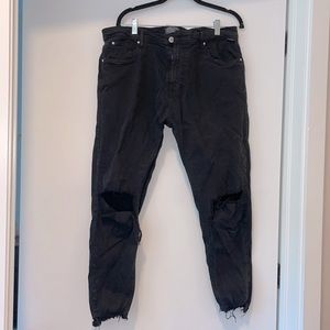 Black Distressed Zara Jeans